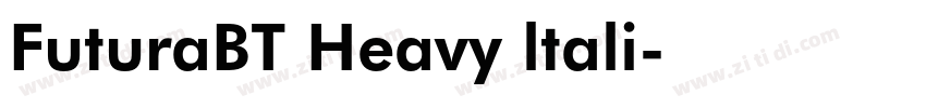 FuturaBT Heavy ltali字体转换